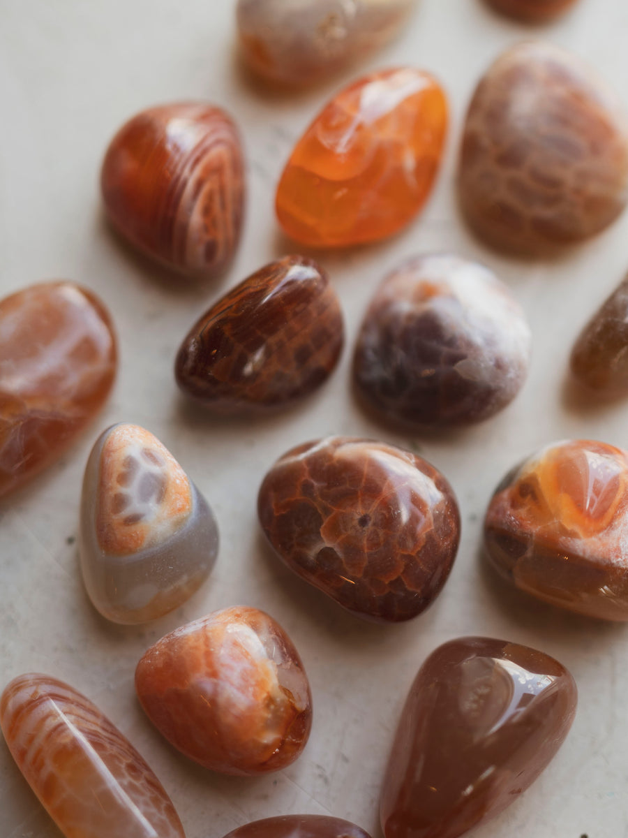 Polished Fire Agate, RM1641 – Black Moth