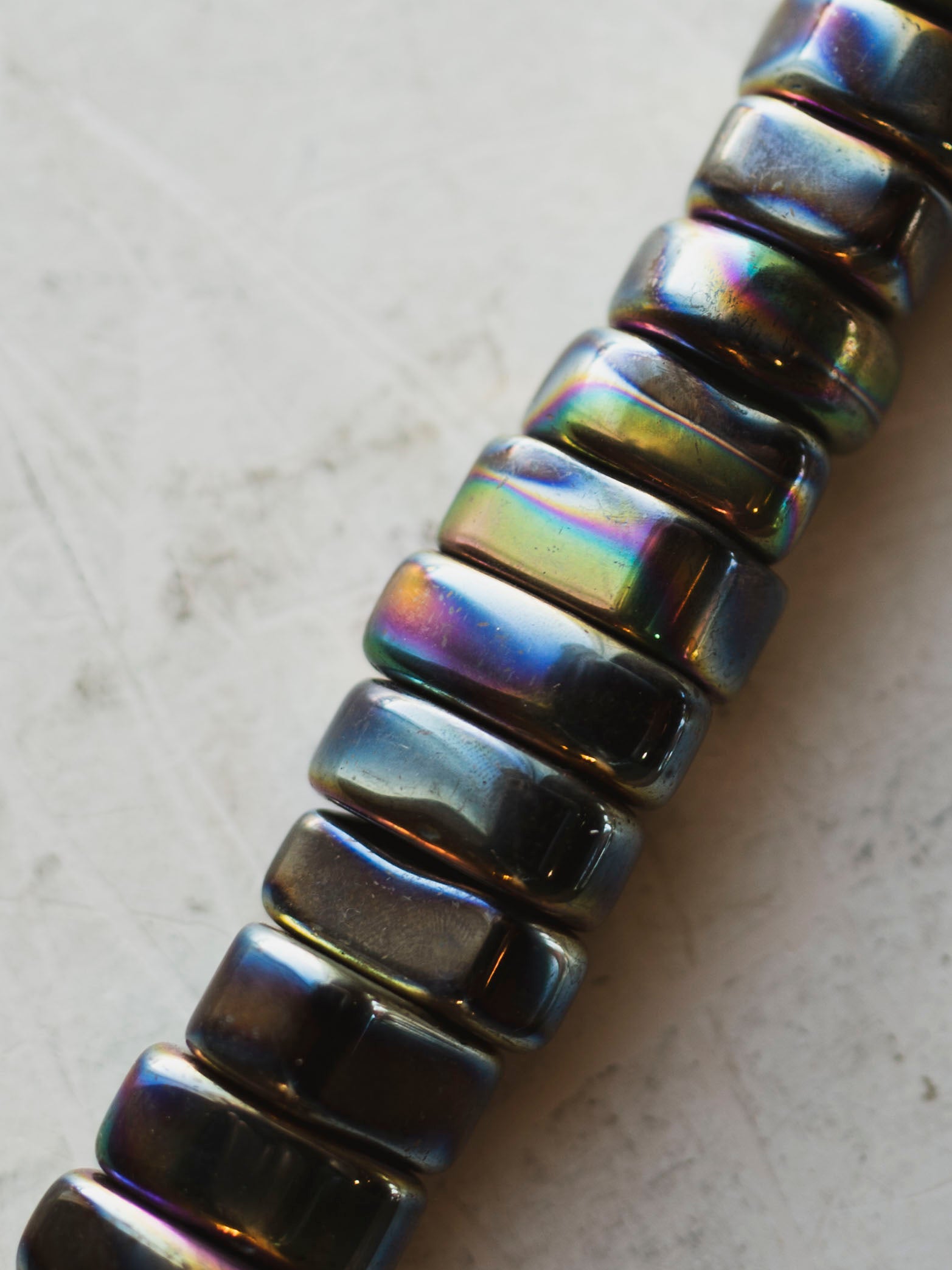 Polished Magnetic Rainbow Aura Hematite, RM754