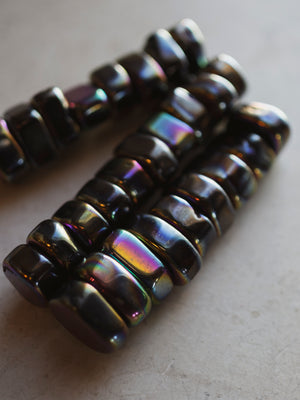 Polished Magnetic Rainbow Aura Hematite, RM754