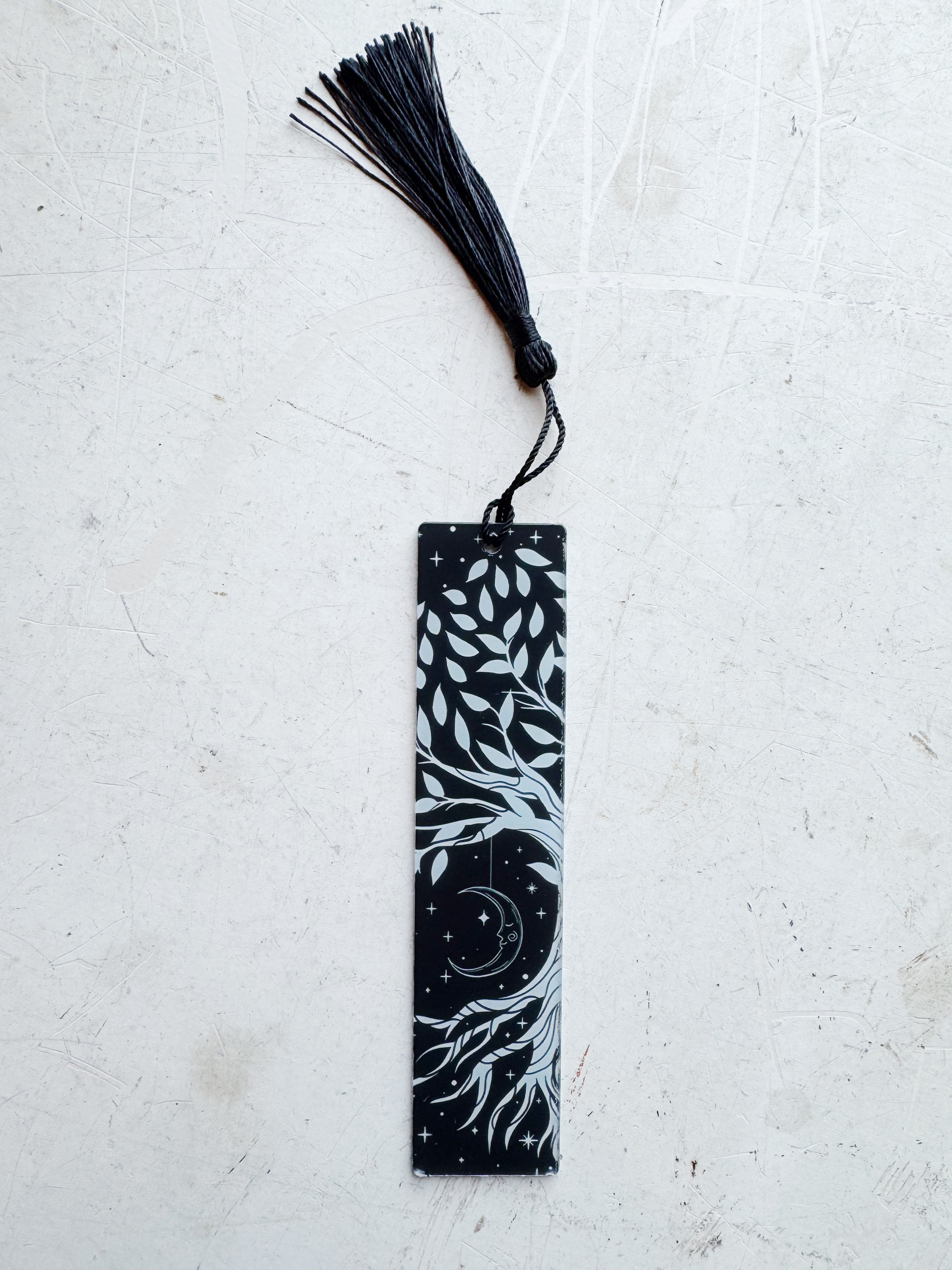 Acrylic Black Celestial Tree Bookmark, ST23