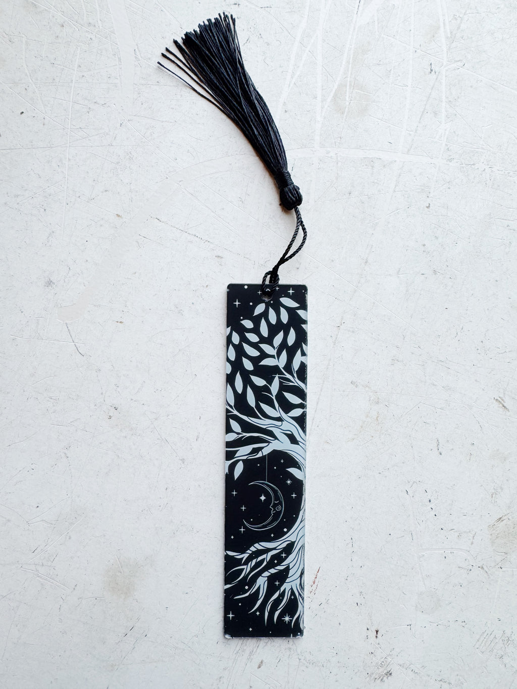 Acrylic Black Celestial Tree Bookmark, ST23