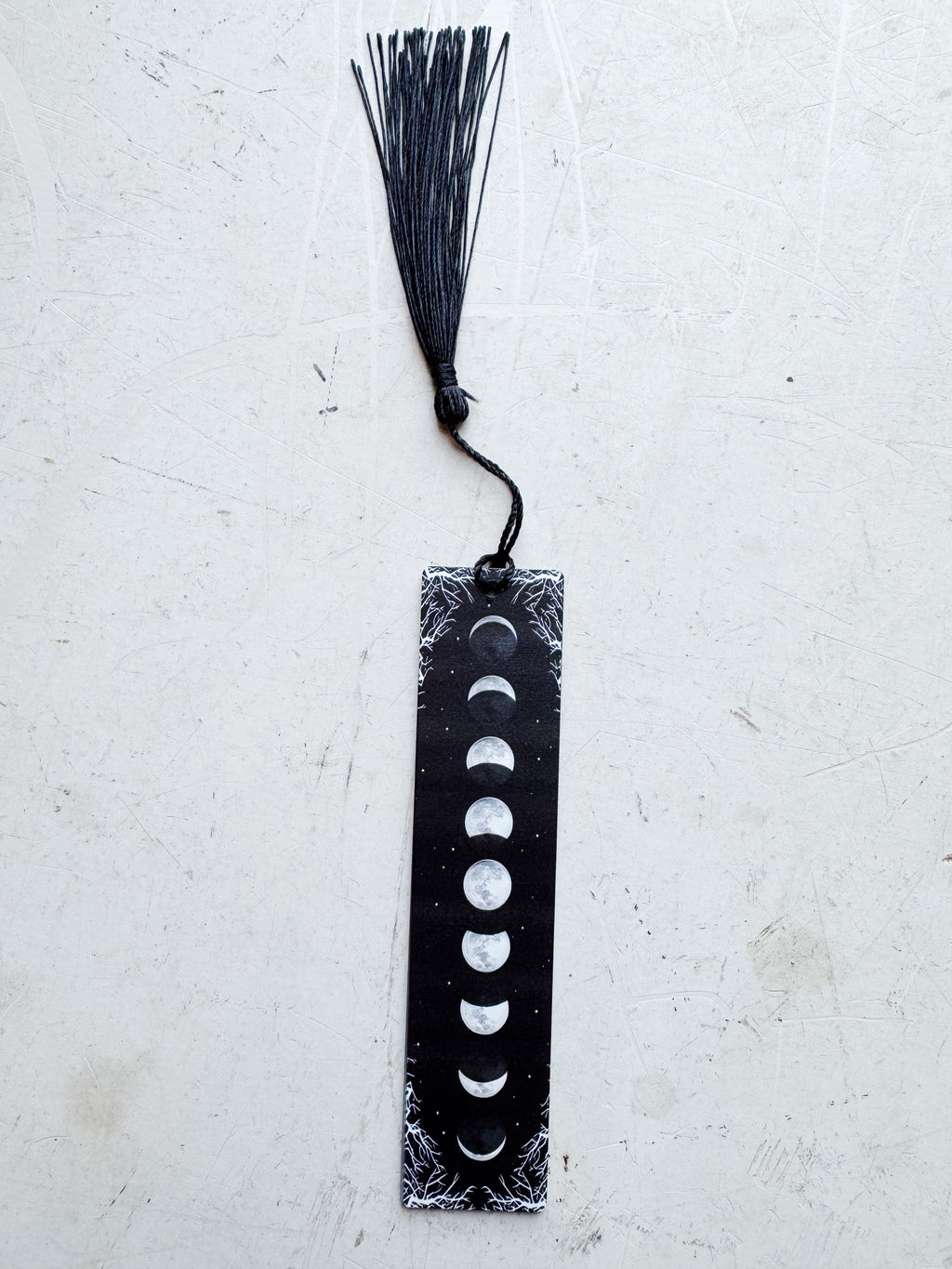 Acrylic Black Moon Phase Bookmark, ST24