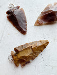 Knapped Agate Arrowhead Pendant, CA1659