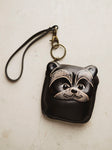 Leather Raccoon Coin Purse, CA776
