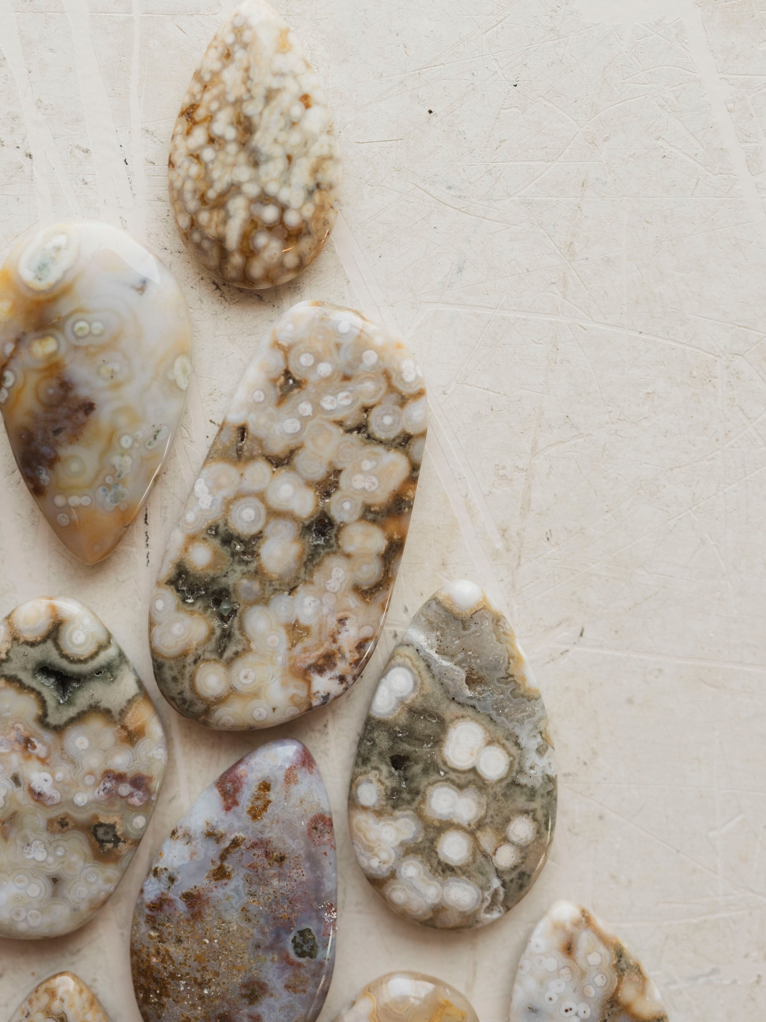 Polished Ocean Jasper Cabochon, RM2045