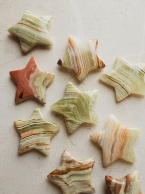 1.25-2.25" Green Onyx Star, RM100