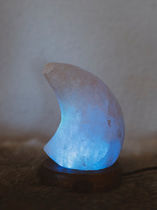 USB Crescent Moon Himalayan Salt Lamp, HD598