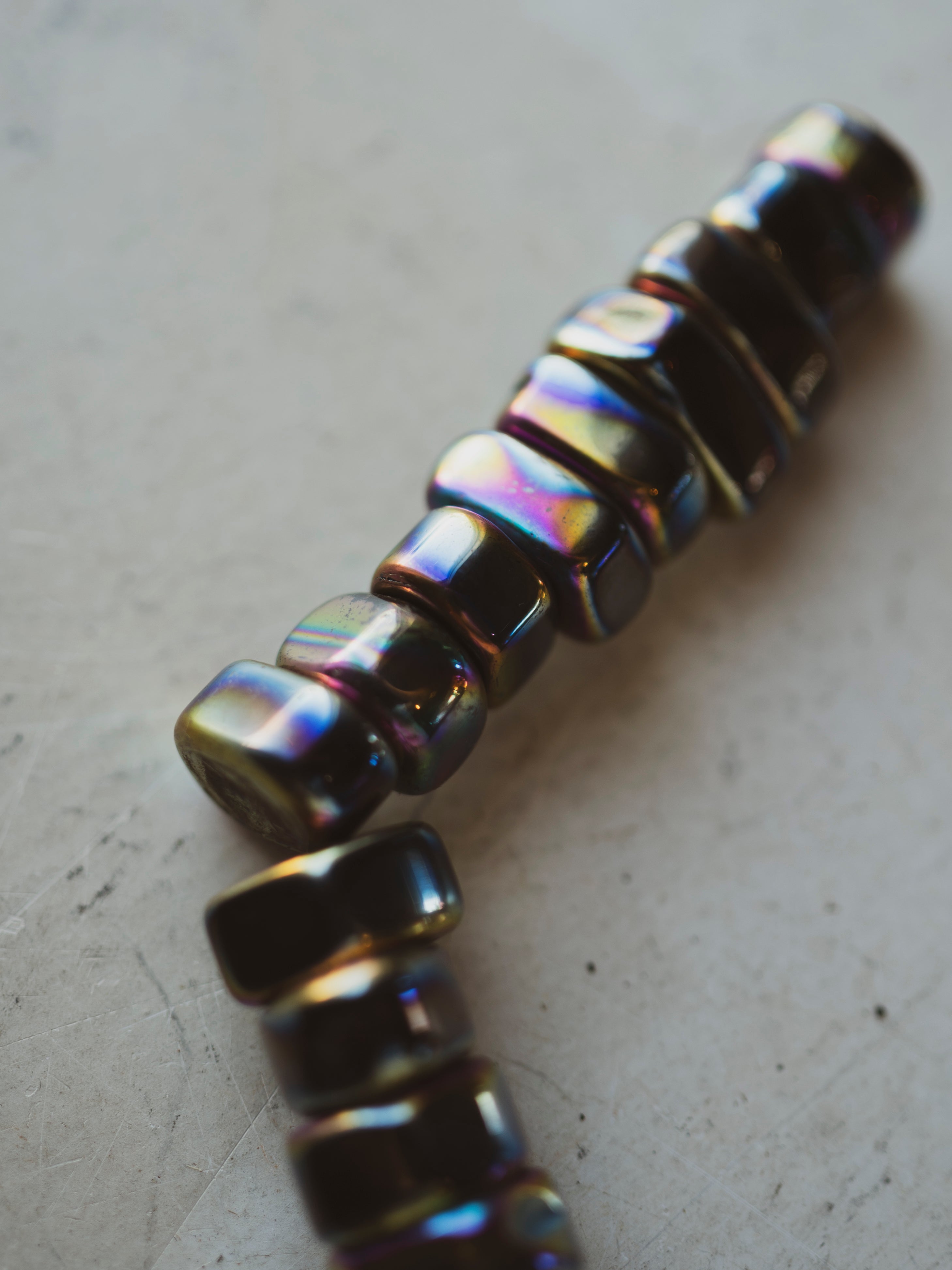 Polished Magnetic Rainbow Aura Hematite, RM754