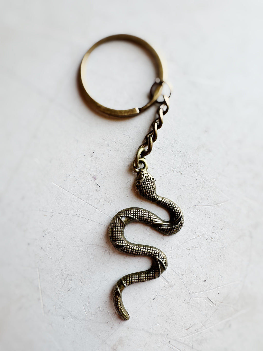 Brass Snake Keychain, CA749