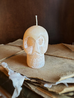 2.25" Human Skull Candle, HD1544