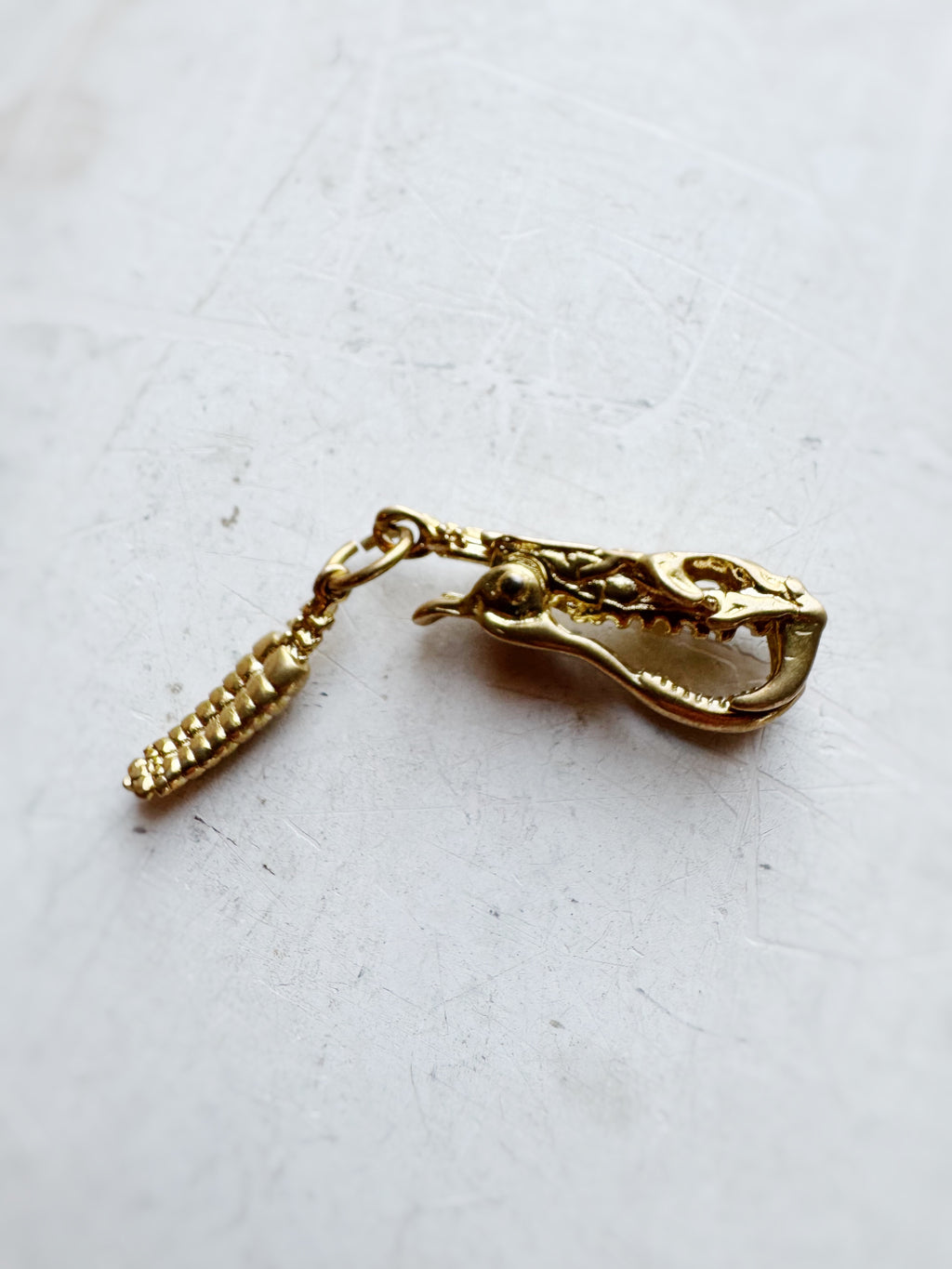 Gold Rattlesnake Pendant, CA870