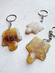 Water Buffalo Horn Turtle Keychain, HD16