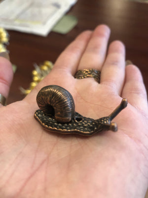 1" Metal Snail Incense Holder, HD381