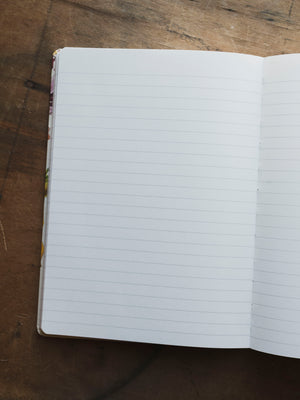 Lined Paper and Elastic Flora Specimens Notebook, ST0112