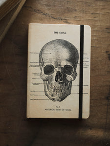 Lined Paper and Elastic Skull Notebook, ST0109