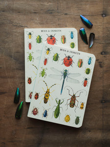 Lined Paper Mini Bugs and Insects Notebook, ST0103