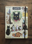 Lined Paper and Elastic Cats Notebook, ST0111