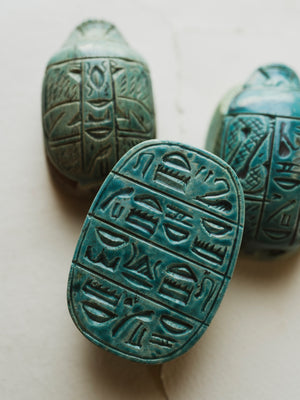 3.25-4" Carved Egyptian Scarab, RM1269