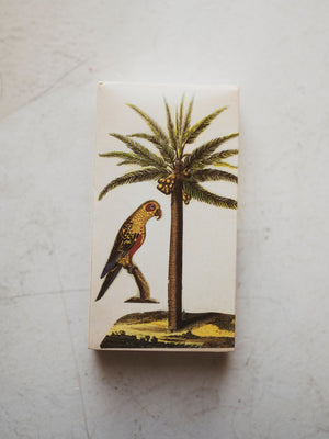 Parrot and Palm Tree Matchbox, HD263