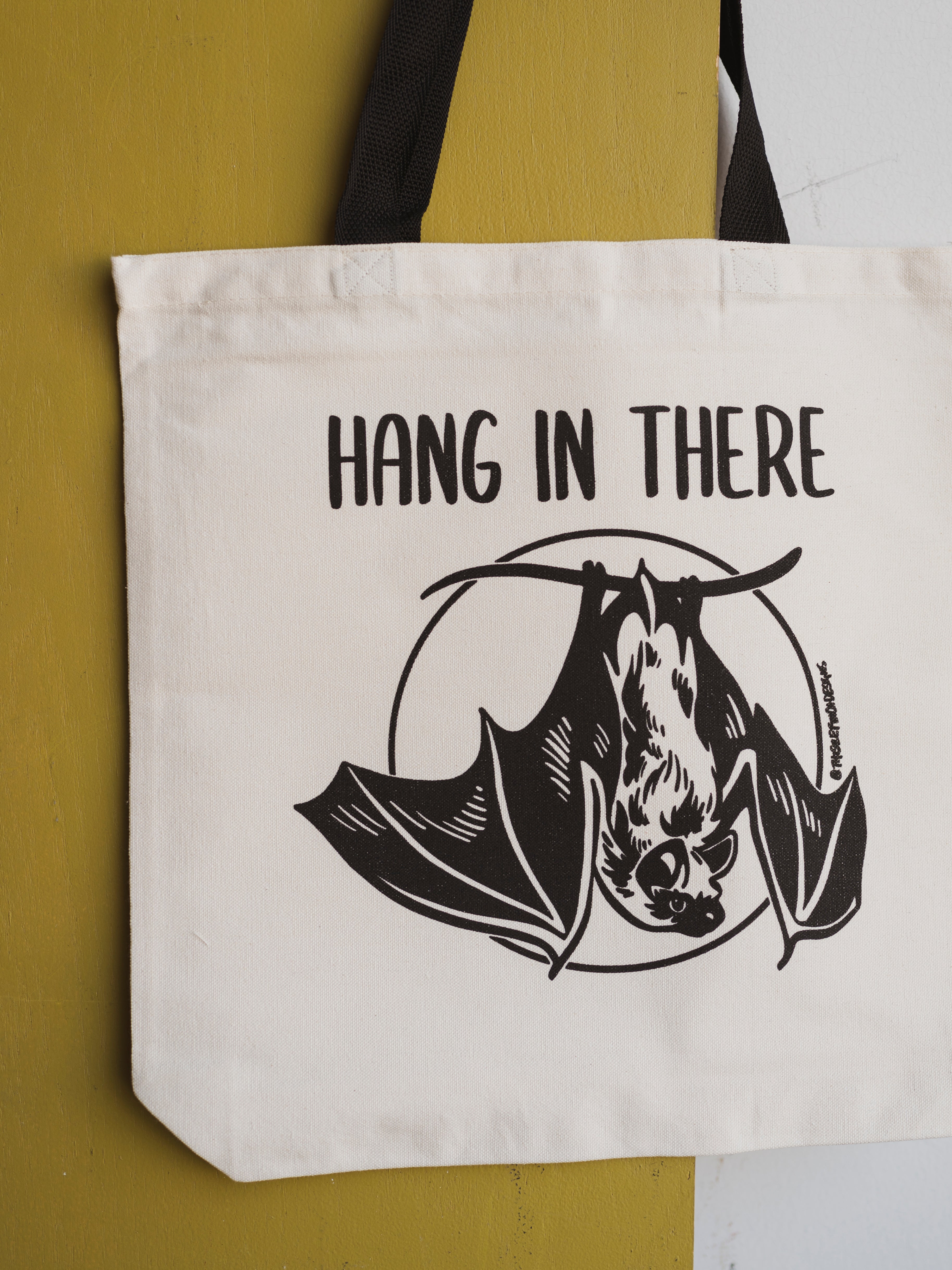 Hang in There Bat Tote Bag, CA1282