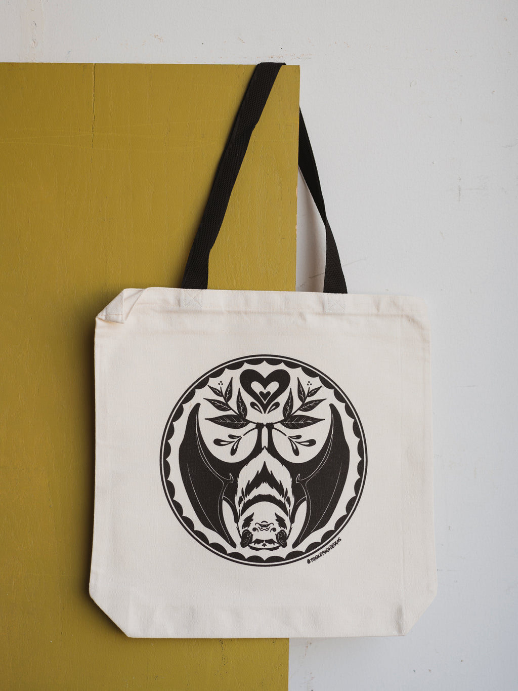 Bat and Thistle Tote Bag, CA1280