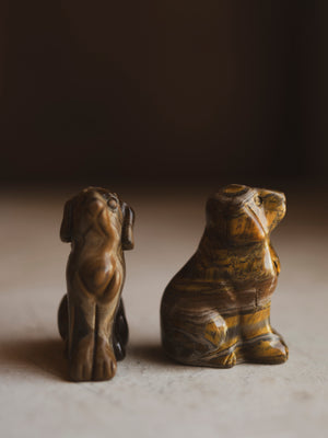 2" Carved Crystal Dog, RM1553