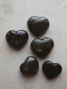 1-2" Carved Labradorite Heart, RM147