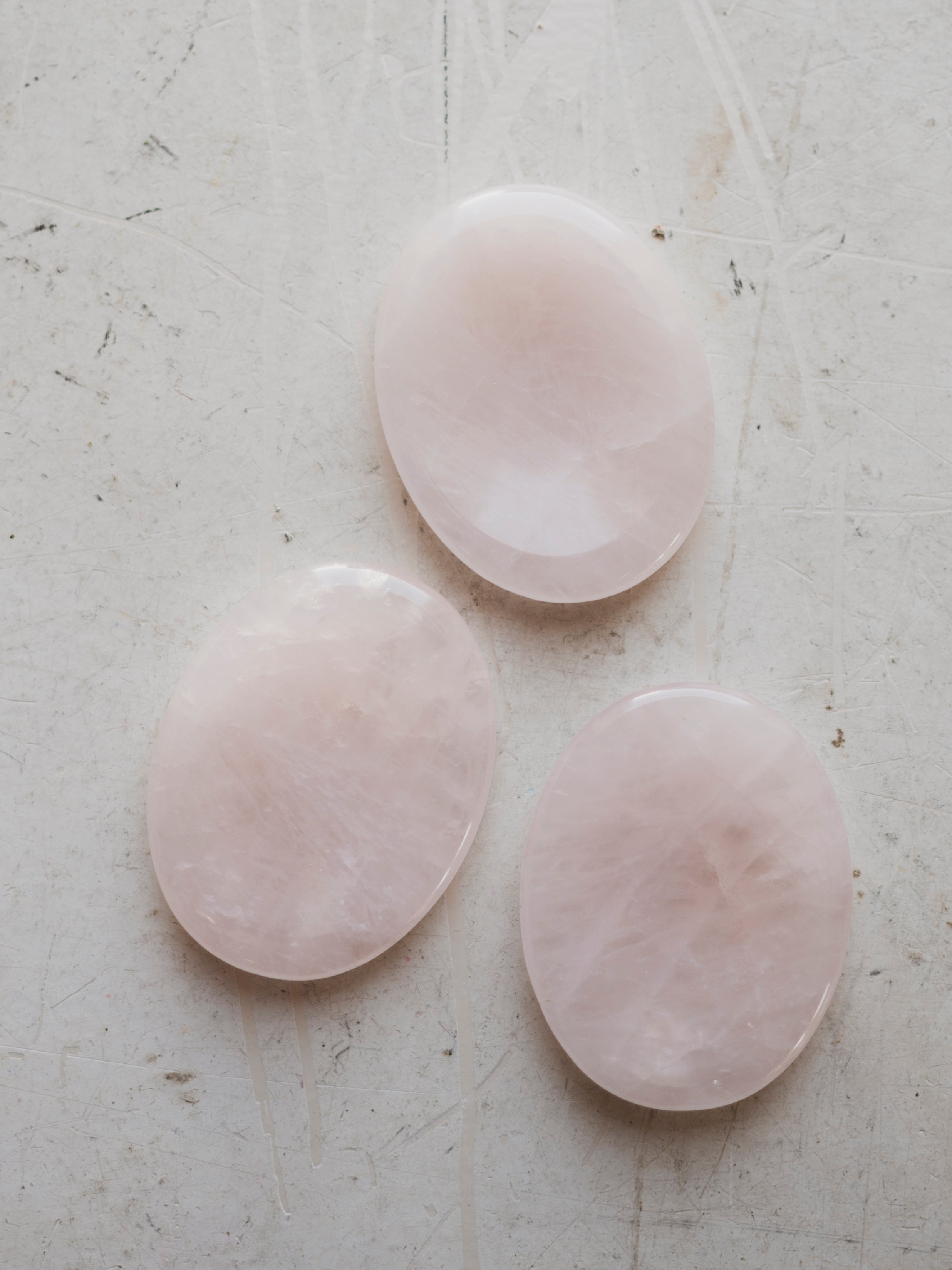 1.75" Rose Quartz Worry Stone, RM1534