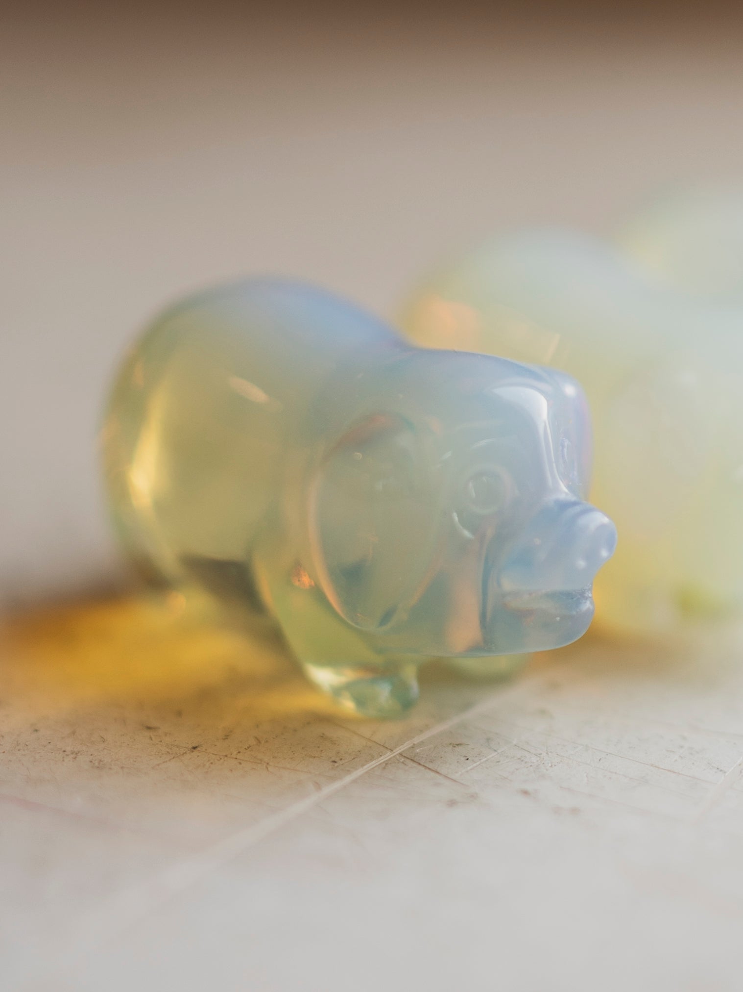 1.5" Assorted Carved Crystal Pig, RM1564