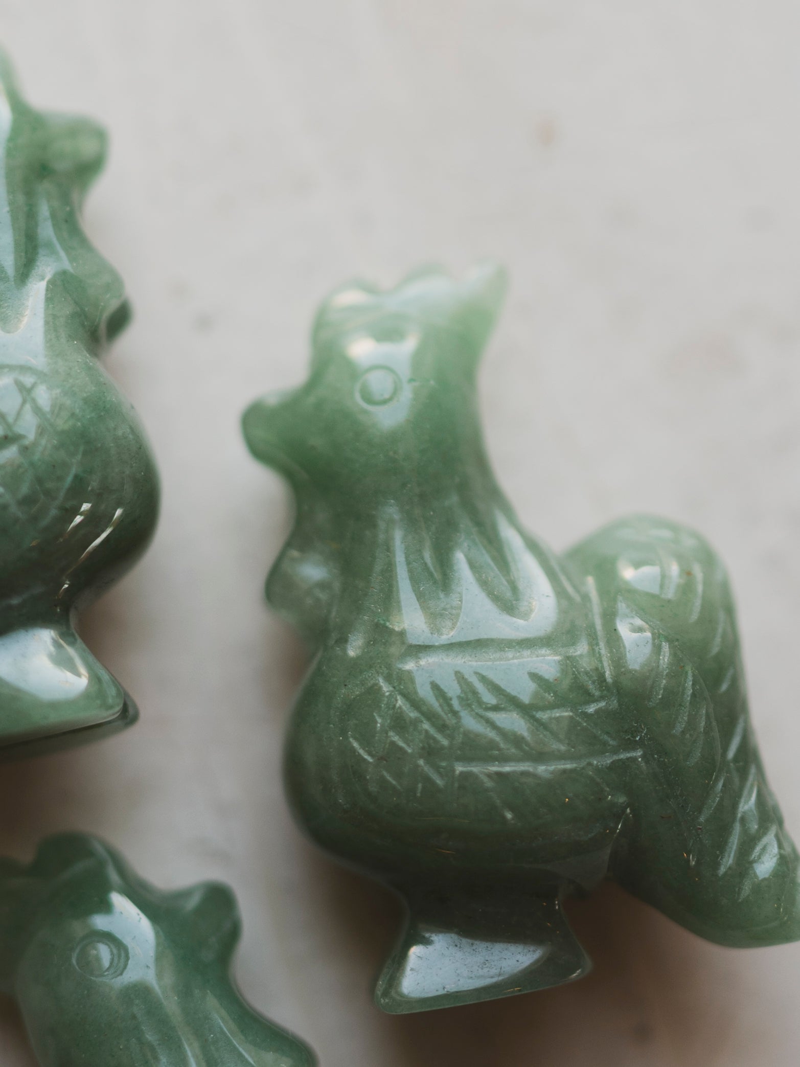 2" Carved Aventurine Chicken, RM1561