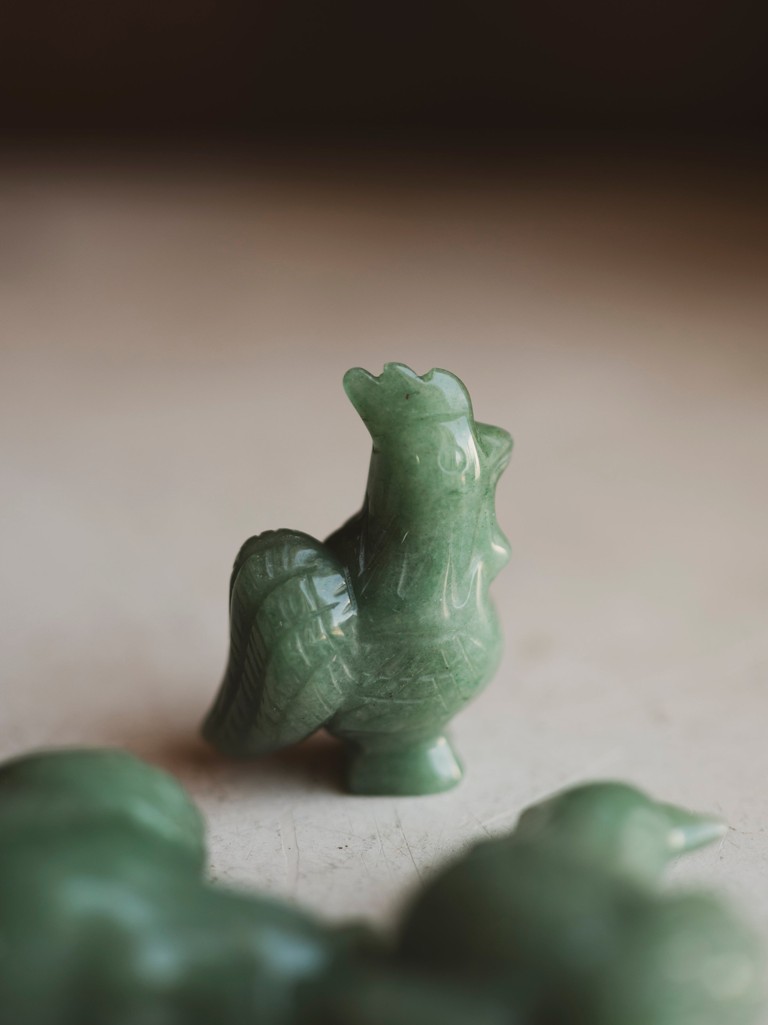 2" Carved Aventurine Chicken, RM1561