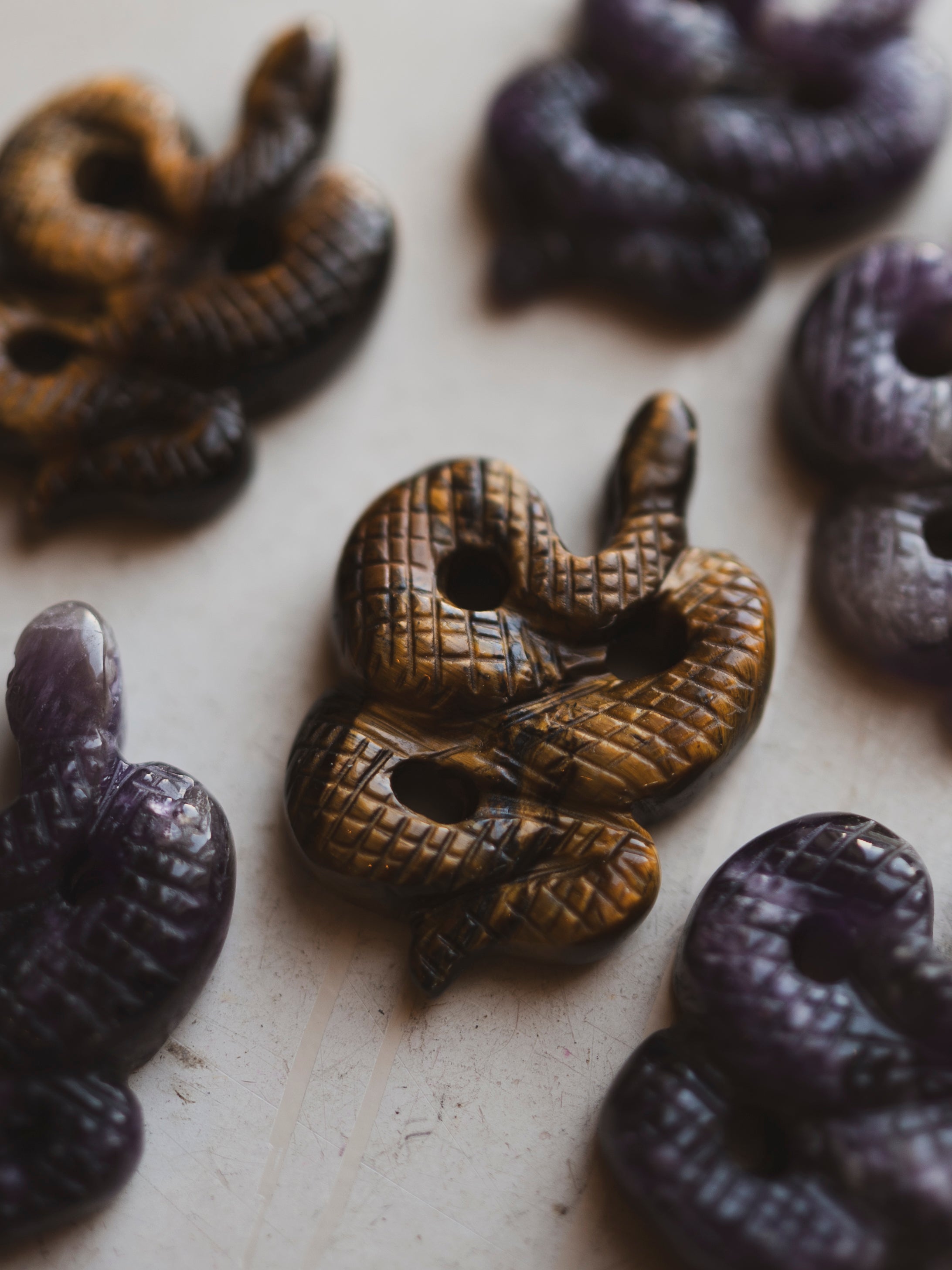 1.75" Carved Crystal Snake, RM1540