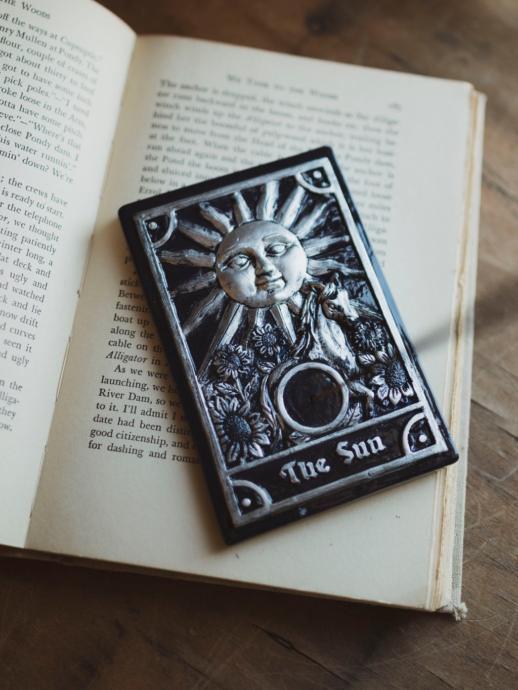 Sun Tarot Card Incense Holder, HD265