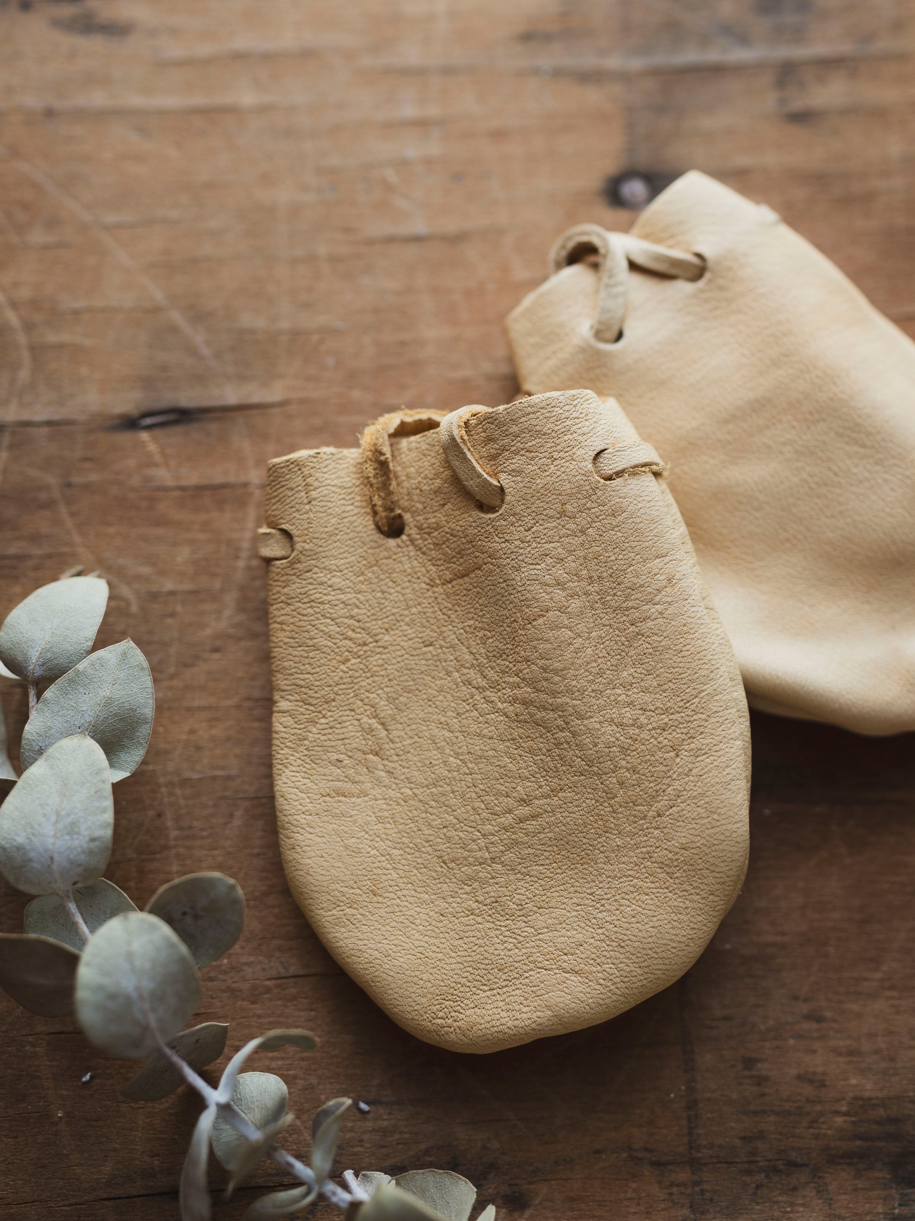 3" Leather Medicine Bag, CA040