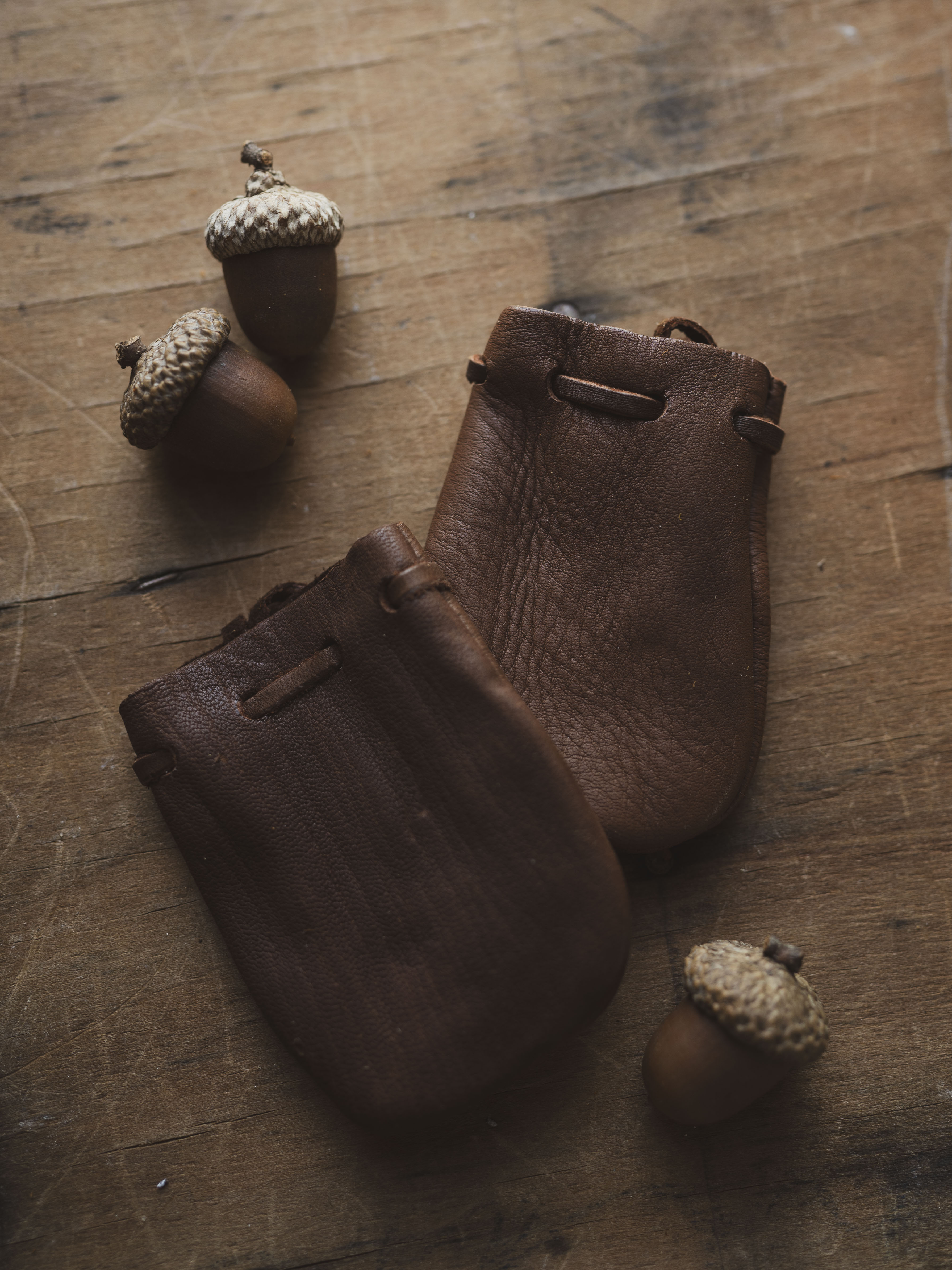3" Leather Medicine Bag, CA040