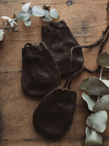 3" Leather Medicine Bag, CA040