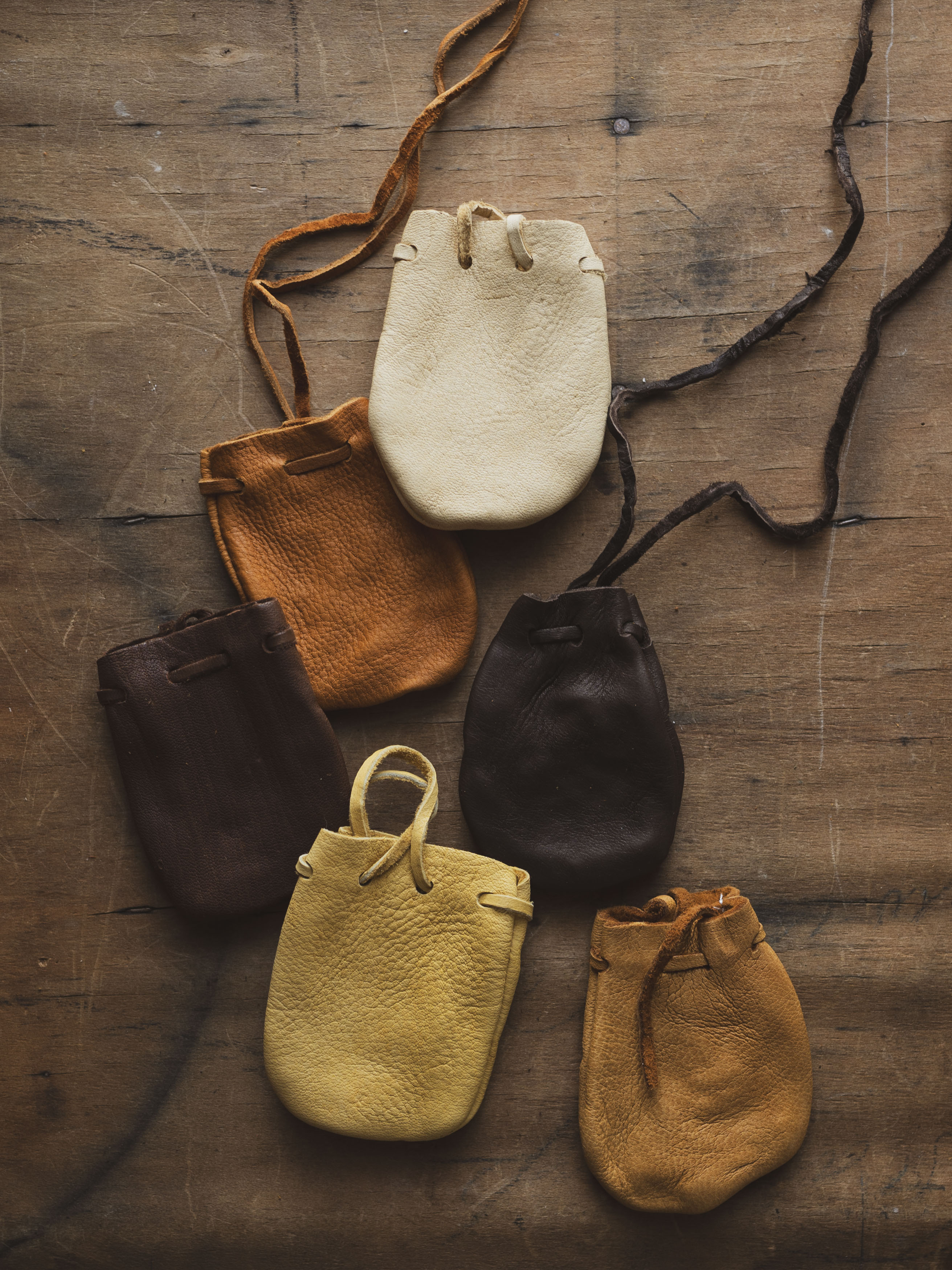 3" Leather Medicine Bag, CA040