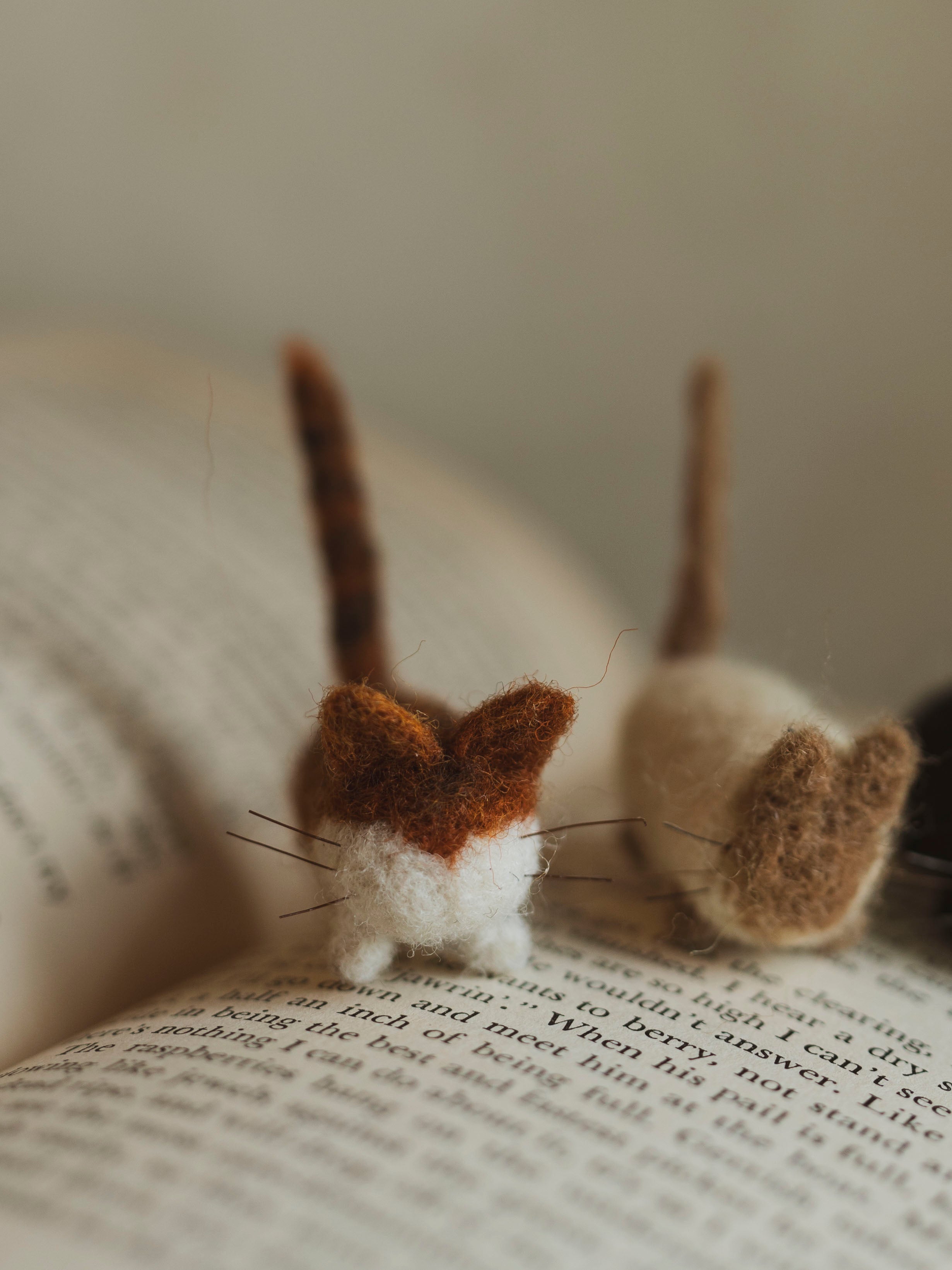 Hand Felted Tater Tot Cat, CO33