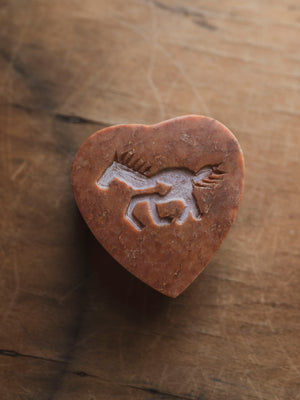 Soapstone Horse Symbol Box, RM1601