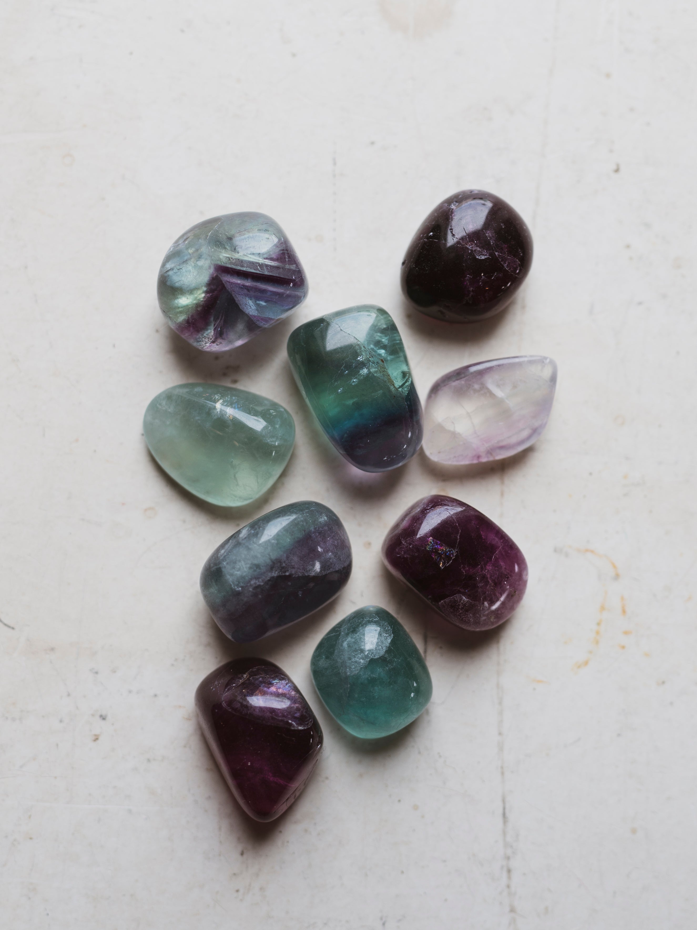 .5-1" Polished Rainbow Fluorite, RM1627