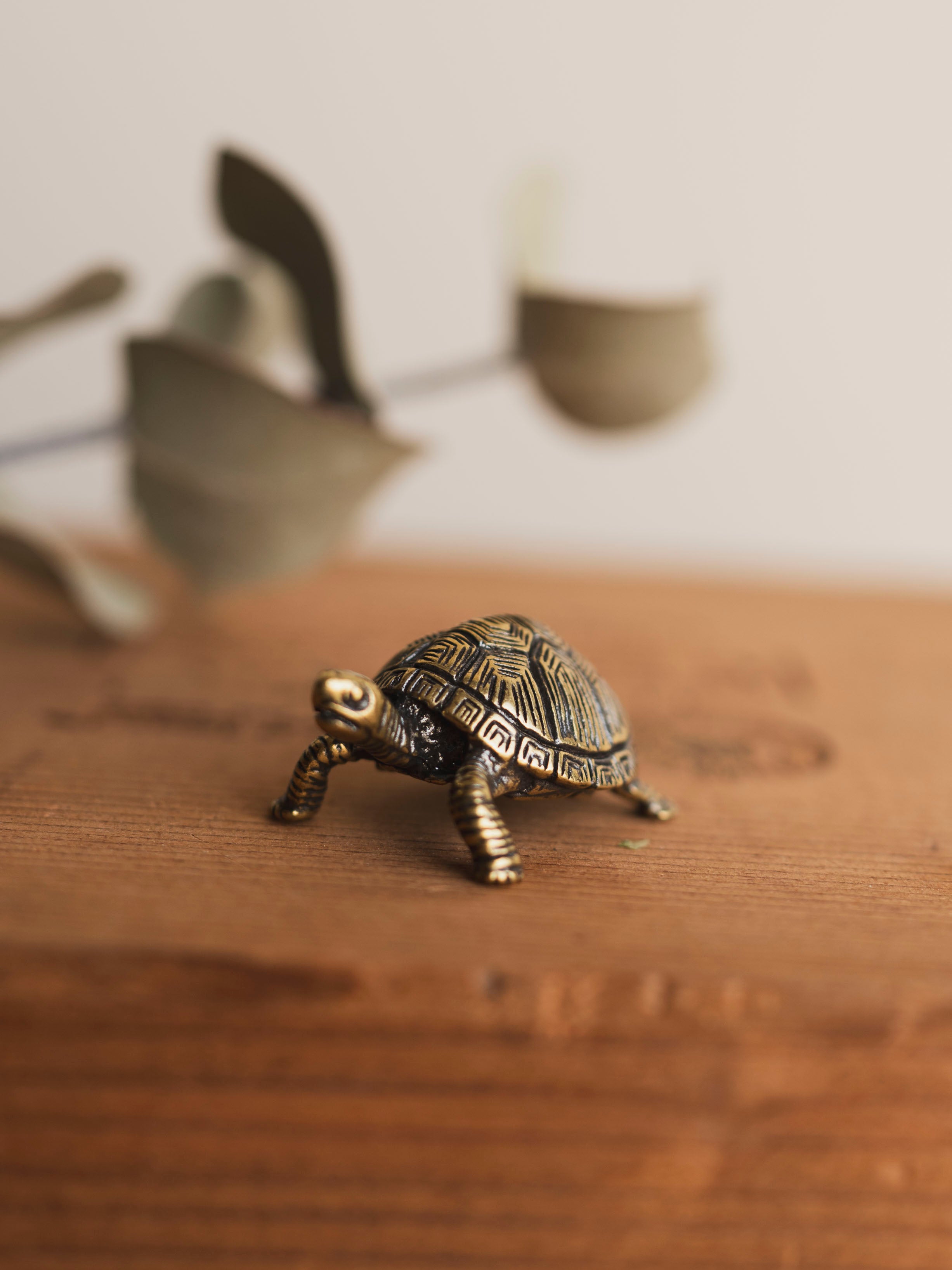 1.75" Brass Turtle Figurine, HD122