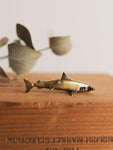 2.5" Brass Hammerhead Shark, HD128