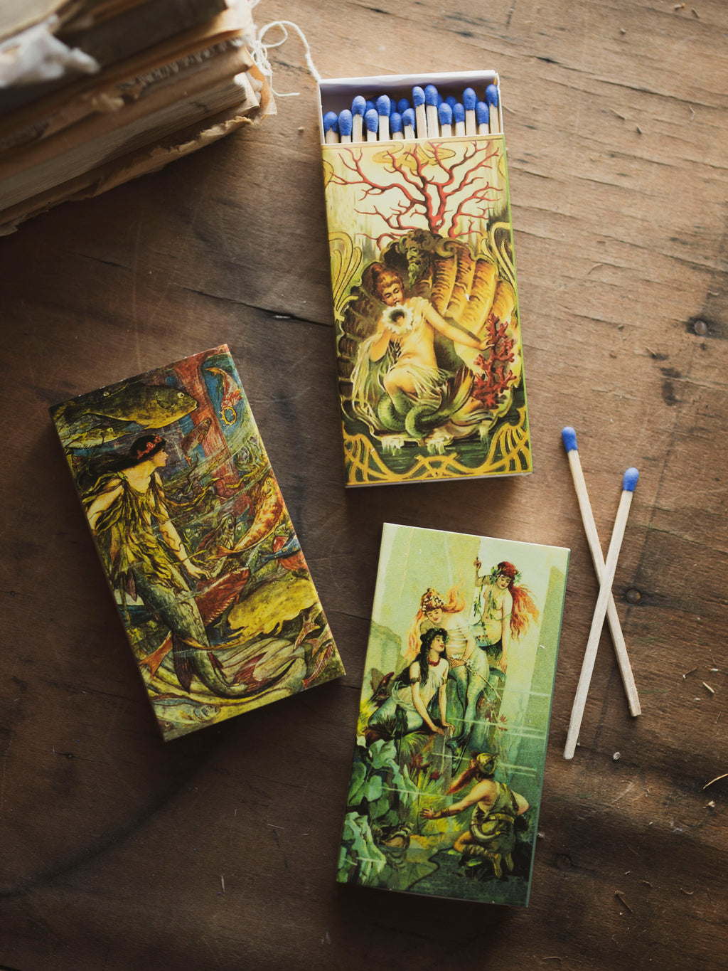 Assorted Vintage Mermaid Large Matchbox, HD187