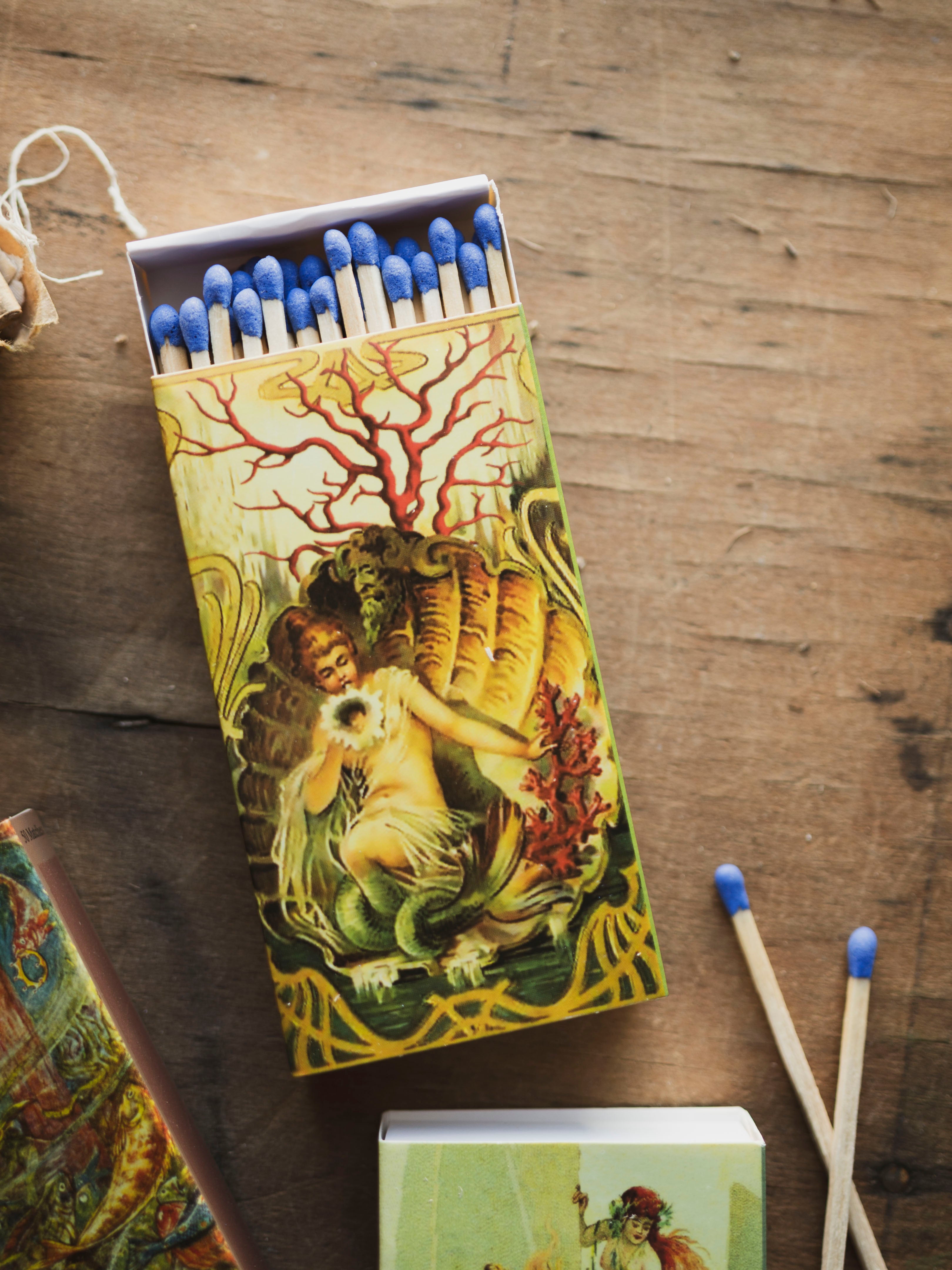 Assorted Vintage Mermaid Large Matchbox, HD187