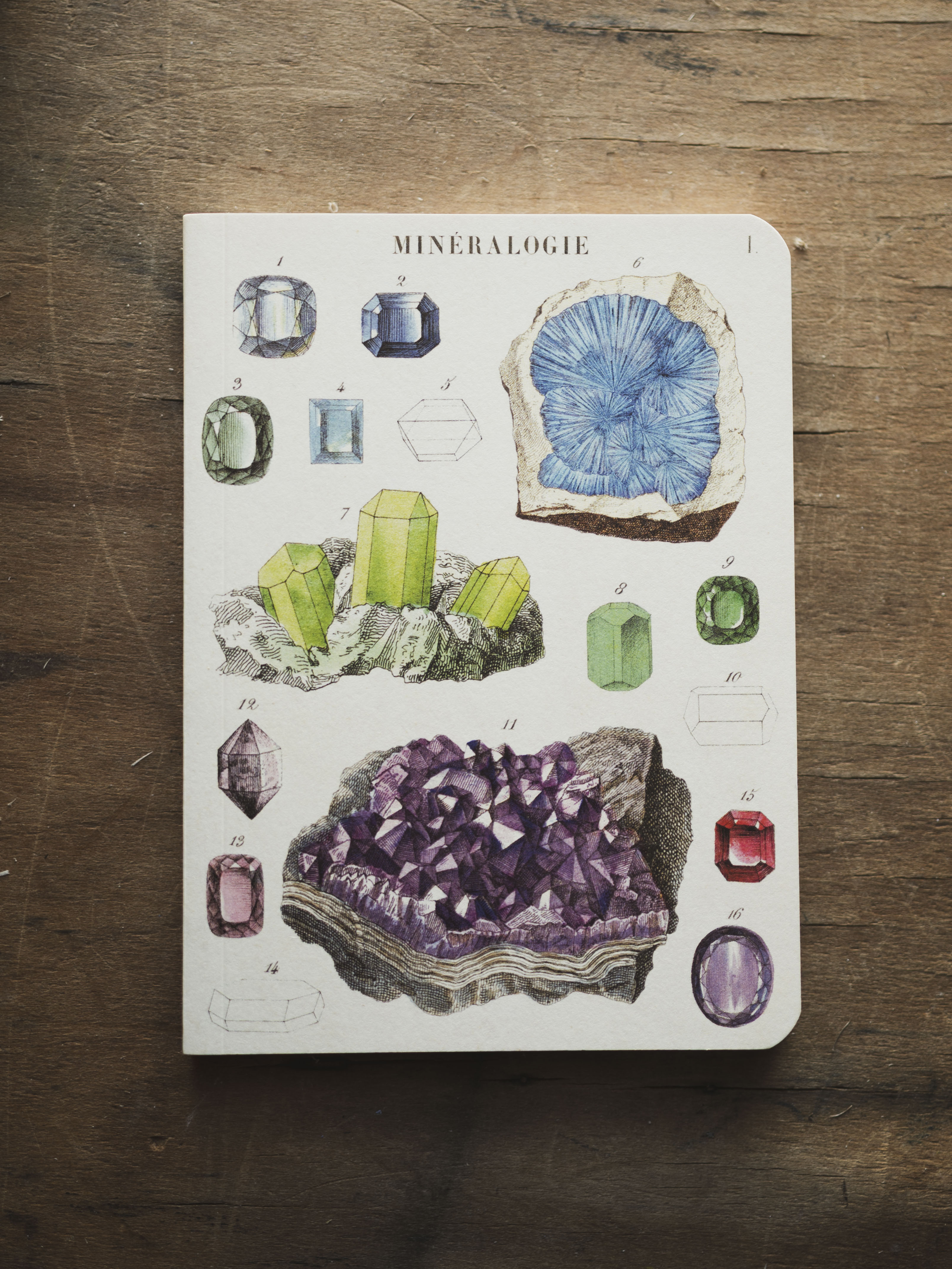Lined Paper Mini Mineralogie Notebook, ST0107