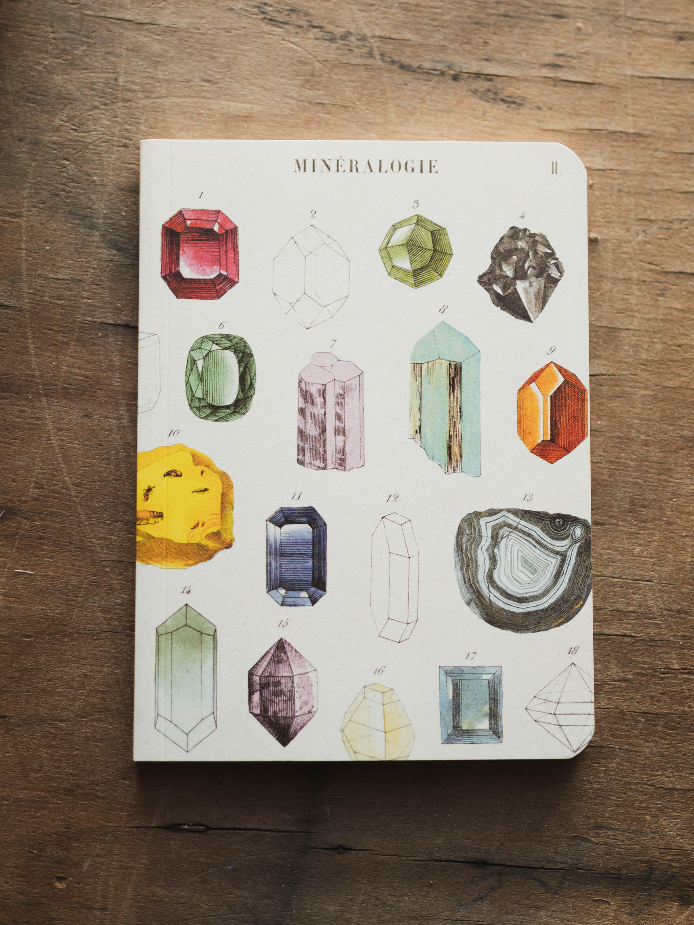 Blank Paper Mini Mineralogie Notebook, ST0108