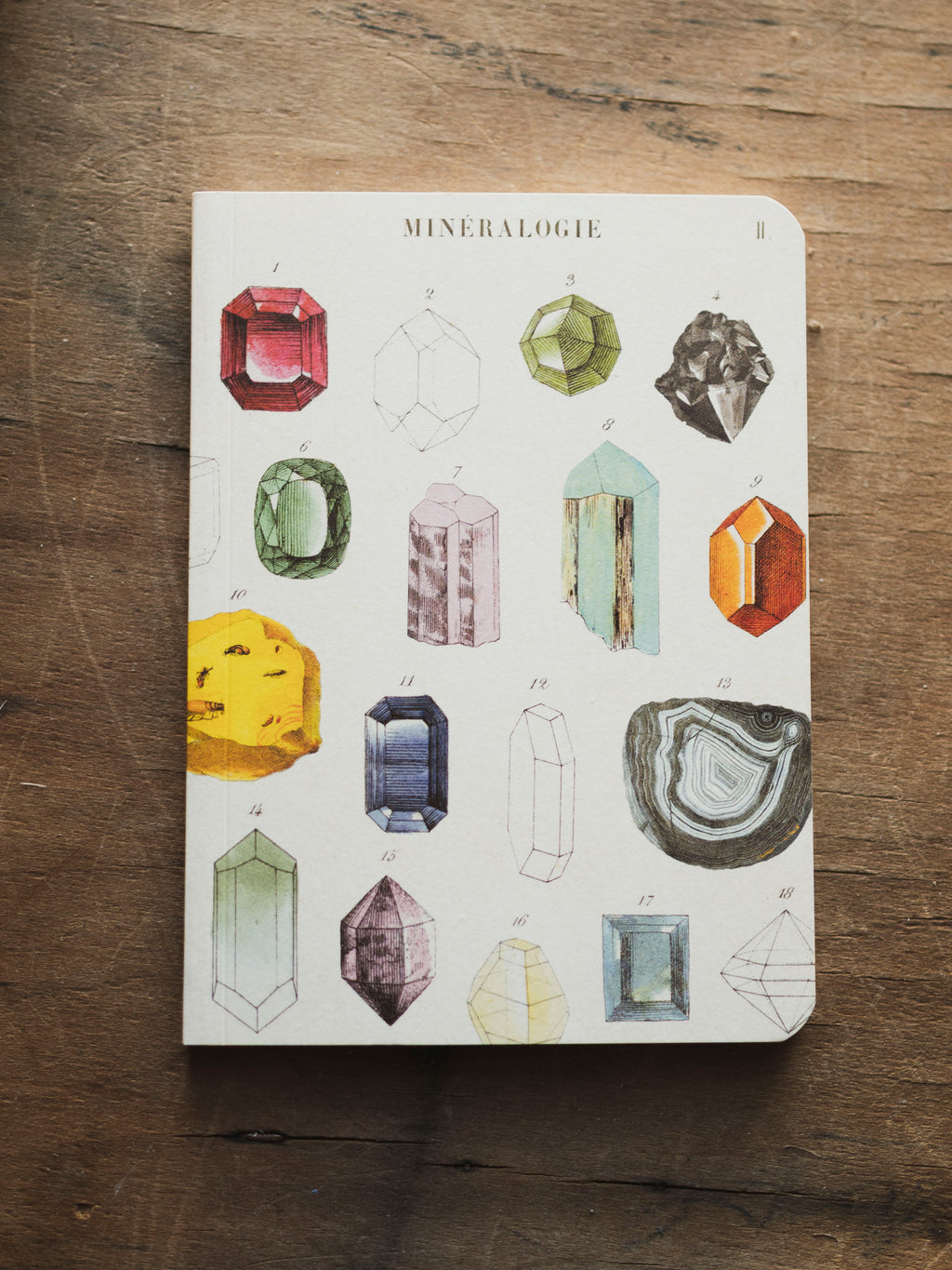 Blank Paper Mini Mineralogie Notebook, ST0108