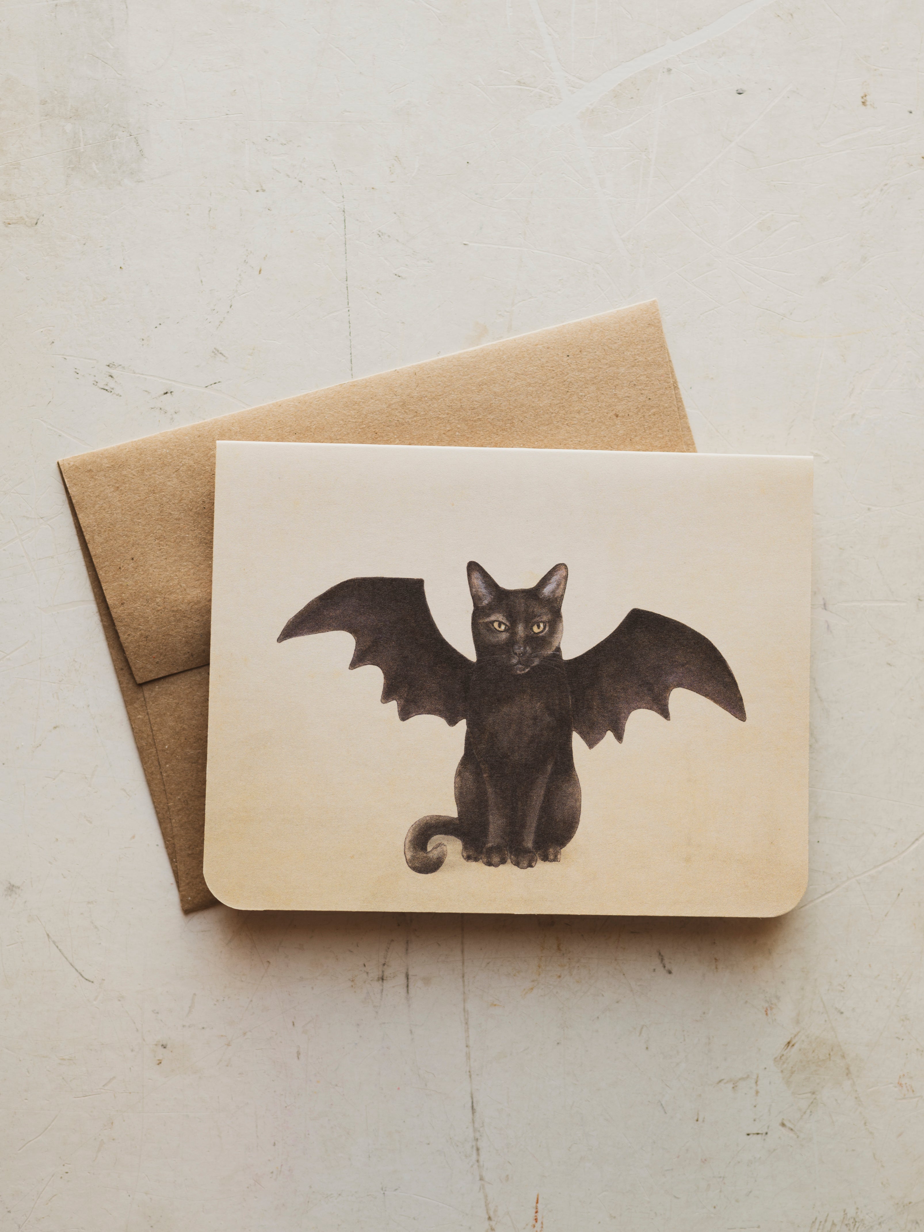 Bat Cat Greeting Card, ST178