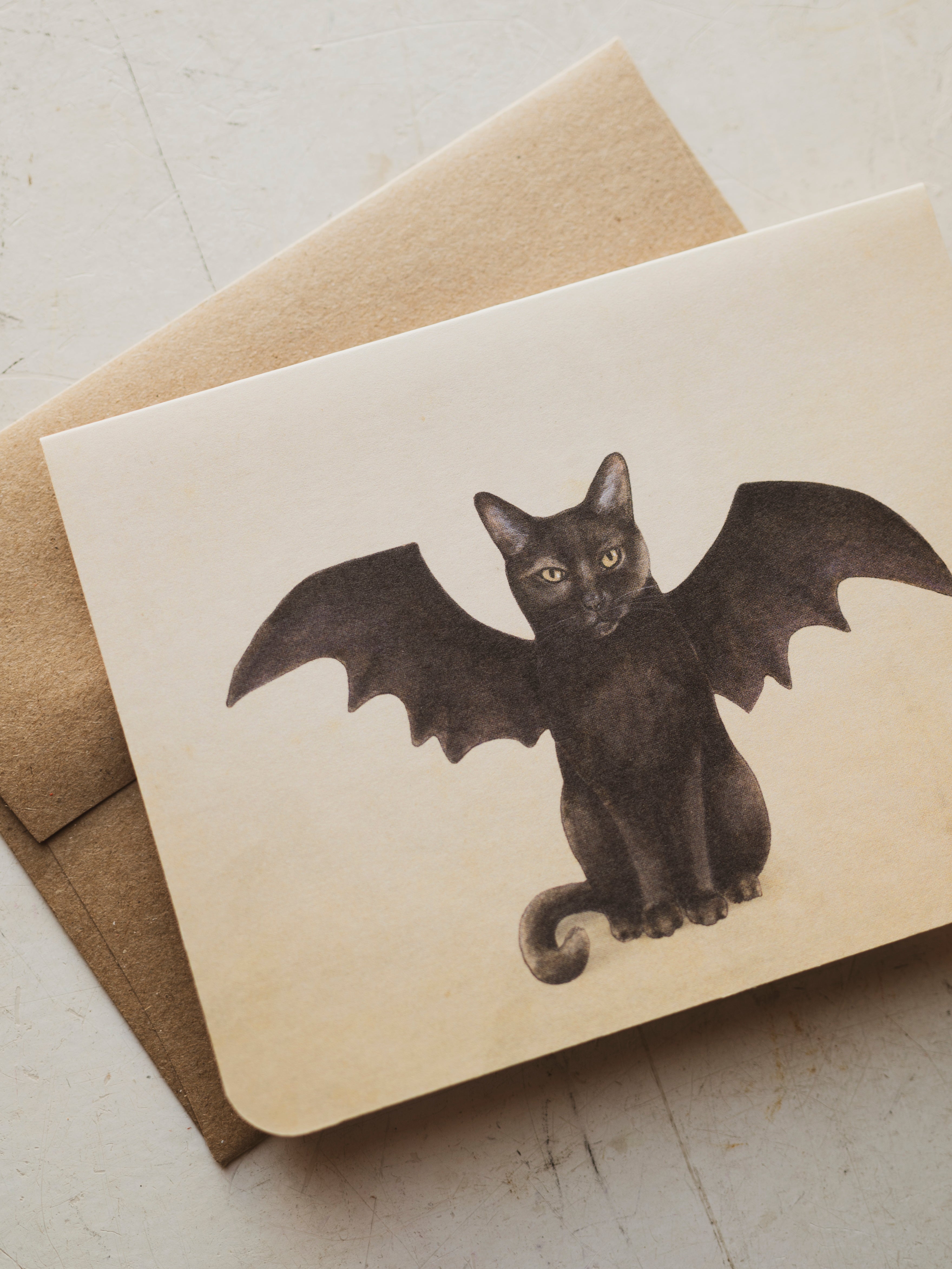 Bat Cat Greeting Card, ST178