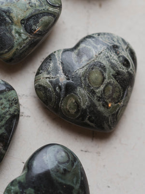 .75-1.25" Polished Kambaba Jasper Heart, RM1672